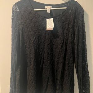 NWT lacy long sleeve
